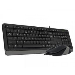 A4 TECH F1010 FSTYLER USB US siva tastatura + USB sivi miš
