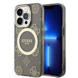 Guess futrola za iPhone 14 pro IML glitter peony gold black MagSafe ( GUHMP14LHMPGSK )