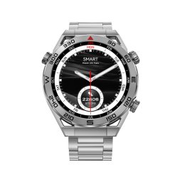Smart Watch DT Ultramate srebrni (crna silikonska i srebrna metalna narukvica)
