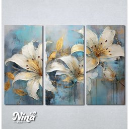 Slike na platnu Ljiljan apstrakcija Nina485_3