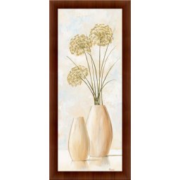 Nezni beli cvetovi 2, uramljena slika 20x50cm i 30x70cm