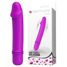 Ljubičasti Silkonski Vibrator 10 Funkcija Emily