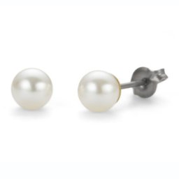 Ženske oliver weber sensitive pearl round mini cream mindjuše sa swarovski perlama ( s24013.620 )