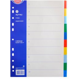 PP pregradni indeksi 1/10 2x5 boja