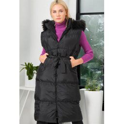 Z6744 DEWBERRY WOMEN'S VEST-OUTDOOR BLACK
