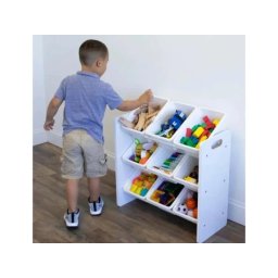 Kinder home polica sa 9 kutija za odlaganje bela ( JVTR-3006 )