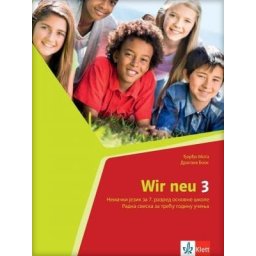 Wir Neu 3, radna sveska za nemački jezik za 7. razred osnovne škole (QR) Klett