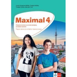 Maximal 4, radna sveska za nemački jezik za 8. razred osnovne škole (QR) Klett