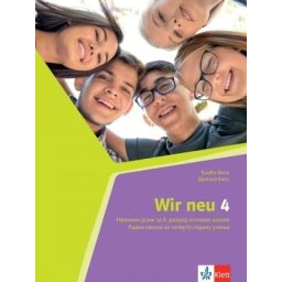 Wir Neu 4, radna sveska za nemački jezik za 8. razred osnovne škole (QR) Klett
