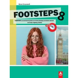 Footsteps 8, udžbenik i CD iz engleskog jezika za 8. razred osnovne škole Bigz