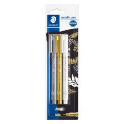 Flomasteri Metallic pen, 3 flomastera