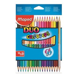 Drvene bojice MAPED - COLOR PEPS Duo 18/36