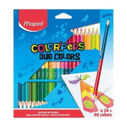 Drvene bojice MAPED - COLOR PEPS Duo 24/48