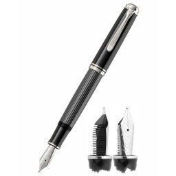 Nalivpero Souveran 803823 M4052 G15 Stresemann Pelikan crno-sivo