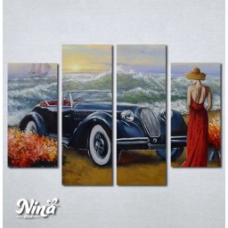 Slike na platnu Devojka u crvenoj haljini Nina494_4