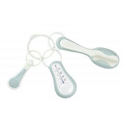 BEABA komplet toaltenog pribora 4 u 1, green blue
