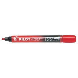 Marker permanent crveni 100 okrugli Pilot