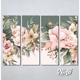 Slike na platnu Cvece pastelne boje Nina496_4