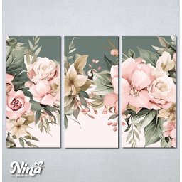 Slike na platnu Cvece pastelne boje Nina496_3