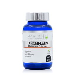 MAXLAB B KOMPLEKS SA VITAMINOM C I BETA-KAROTENOM 90 TABLETA