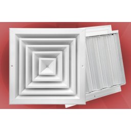 Aluminijumska plafonska rešetka bez regulatora protoka 270x270 ( 11622 )