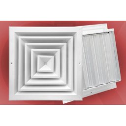 Aluminijumska plafonska rešetka sa regulatorom protoka 540x540 aluminum ( 11649 )