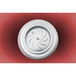 Štucna sa ventilacijom kvadratna fi 118mm bela plastificirana-hv lim ( 10928 )