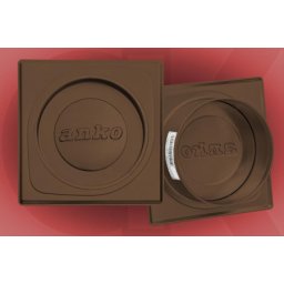 Štucna kvadratna fi 118mm braon plastificirana-hv lim ( 11231 )
