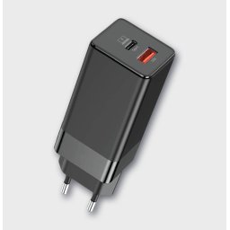 Punjač 65W za mobilni USB A plus USB Type C QC 65W, 3A, WEWO PD 65W