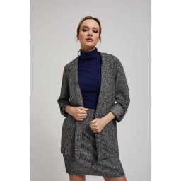 Jacket with rolled up sleeves
