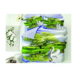 Posteljina 3D Saten Francuski ležaj D6 ( VLK000640-D6 )