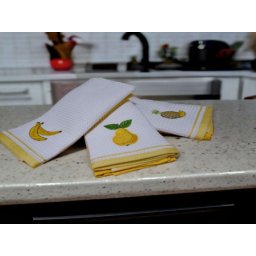 Set kuhinjskih krpa Wafle yelow ( VLK000109- yelow )