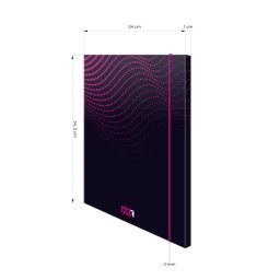 FASCIKLA SA GUMOM A4 1D BOX 14mm MAX 700GR PINK OP*