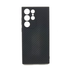TPU maska CARBON 0.3mm za SAMSUNG SM-S918B, Galaxy S23 Ultra 2023 (6.8") CRNA