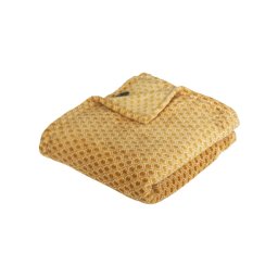 Ćebe flanel žuto puf 125*150cm