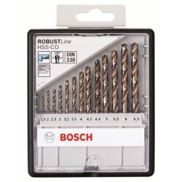 Bosch 13-delni robust Line set burgija za metal HSS-Co 1,5 2 2,5 3 3,2 3,5 4 4,5 4,8 5 5,5 6 6,5 mm ( 2607019926 )