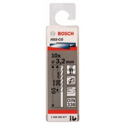 Bosch burgija za metal HSS-Co, din 338 3,2 x 36 x 65 mm, 1 komad ( 2608585877. )