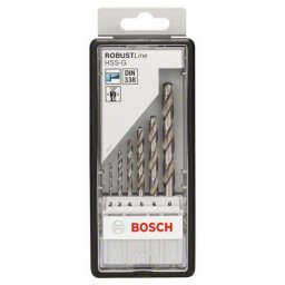 Bosch 6-delni robust Line set burgija za metal HSS-G, 135° 2 3 4 5 6 8 mm, 135° ( 2607010529 )