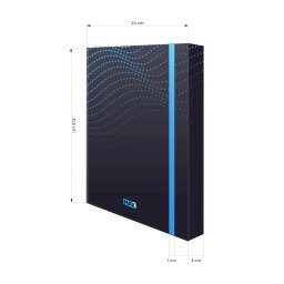 FASCIKLA SA GUMOM A4 3D BOX MAX PLAVA OP*