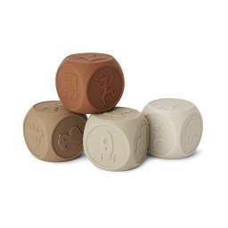 Silikonske kockice Sana (4 kom) - Brown mix