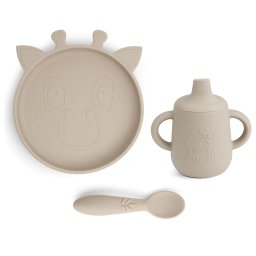 Silikonski set za jelo Elke - Cobblestone
