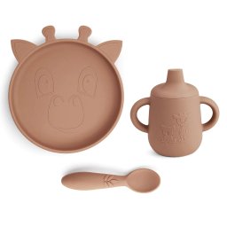Silikonski set za jelo Elke - Chocolate malt