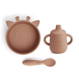 Silikonski set za jelo Elias - Chocolate malt