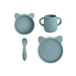 Silikonski set za jelo Lykke Koala - Lead