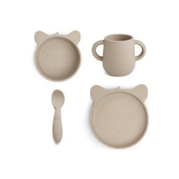 Silikonski set za jelo Lykke Koala - Cobblestone