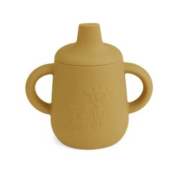 Silikonska čaša sa pipkom Aiko - Dusty Yellow