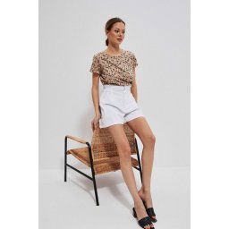 Blouse with a small floral print