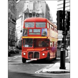 London bus line 161, uramljena slika 40x50cm