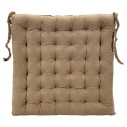 Jastuk za stolicu 43x43x5 cm imitacija antilop braon