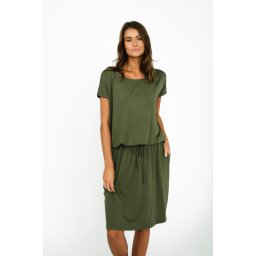 Women's Paramo dress with short sleeves - khaki